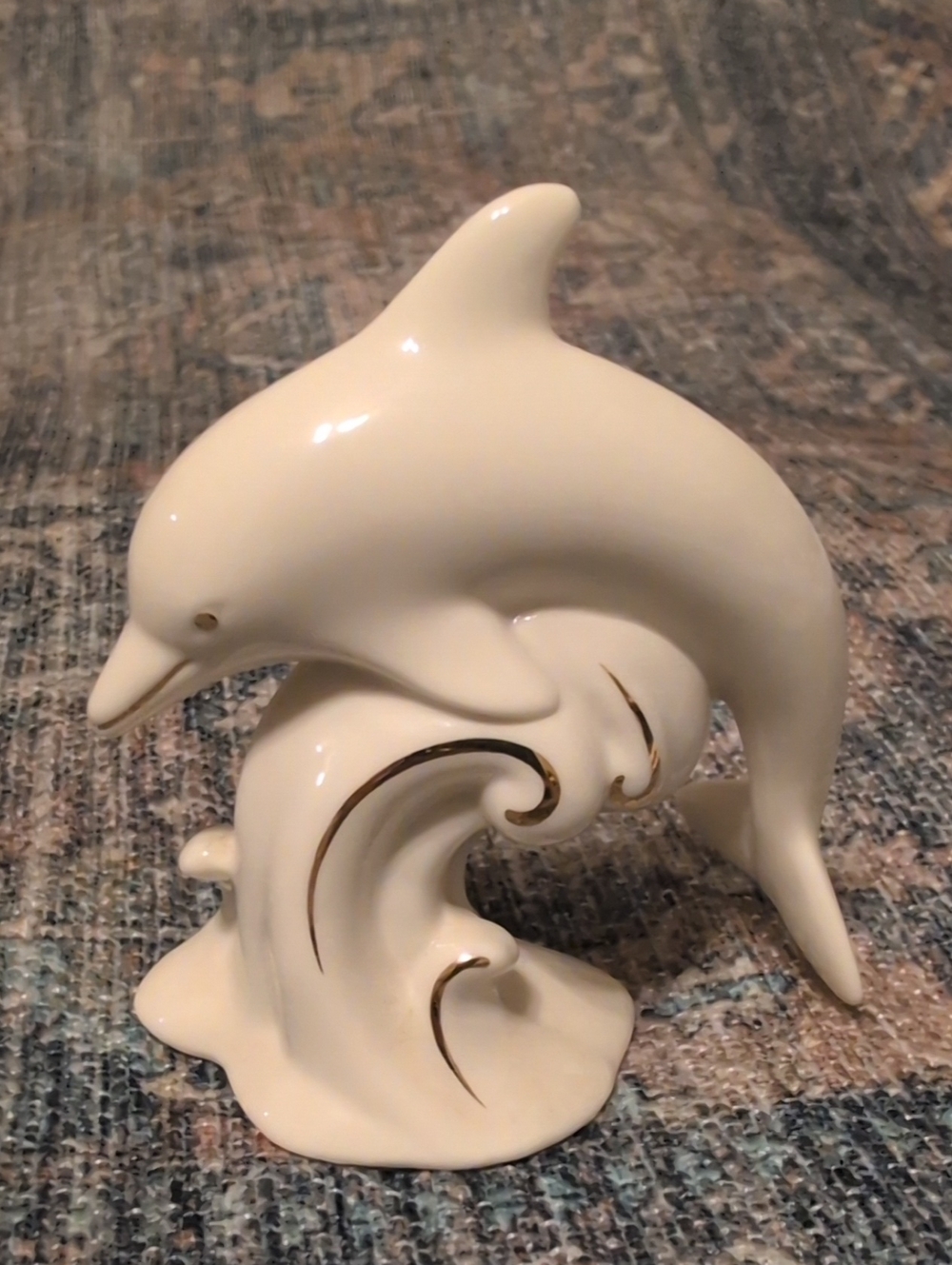 Lenox Dolphin Figurine with Gold Accents